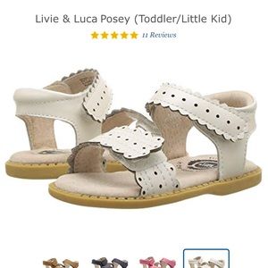 Livie & Luca White Posey Sandals (7 Toddler)